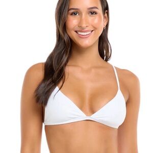 NWT Body Glove Strappy Web Back Fixed Triangle Smoothie in Snow